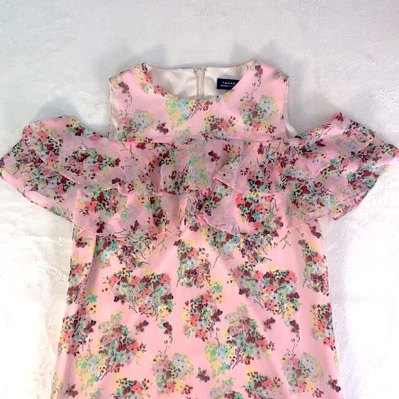 Tahari Arthur S. Levine Cold Shoulder Tiered Floral Dress - Picture 7 of 17